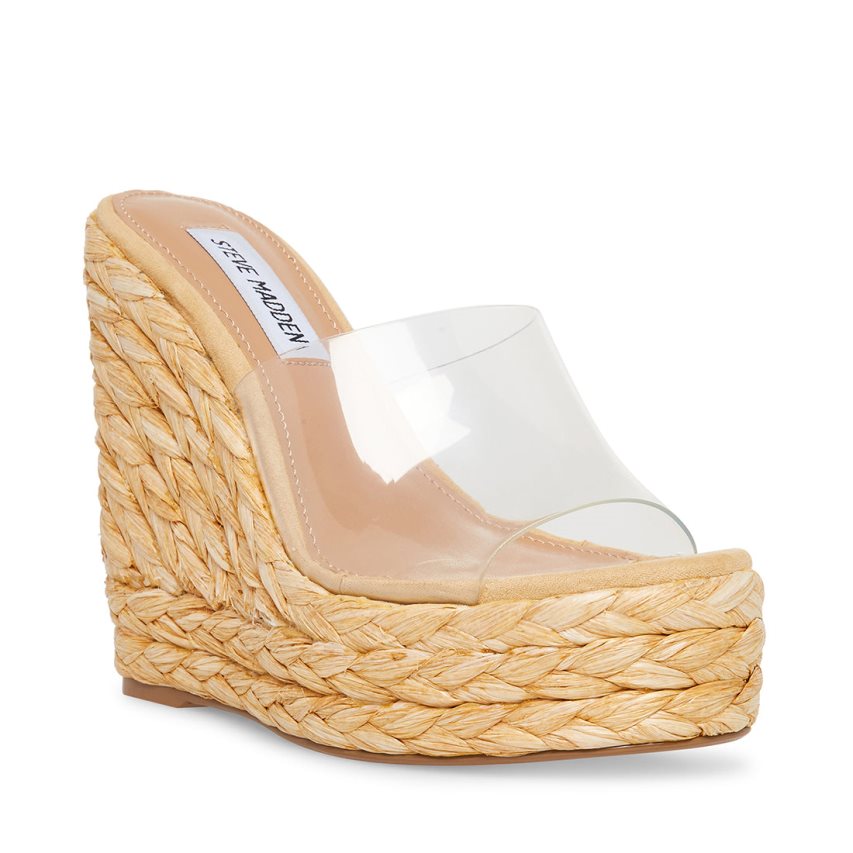 Zapatos Cuña Steve Madden Tabitha Mujer Beige | ES UBS2E8